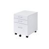 ACME Tennos Cabinet, White & Chrome Finish 93194