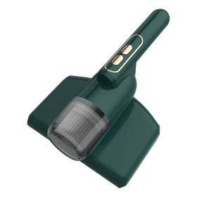 1pc Wireless New Household Wireless UV Bedspread Couch Strong Killing Bacteria Vacuum Cleaner Duster (Material: ABS+PP+electronic Components, Color: Dark Green)