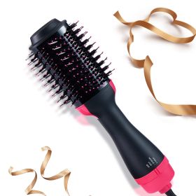 Hair Dryer Brush,Hair Volumizer for Drying & Straightening & Curling,Brush Blow Dryer Styler for Rotating Straightening, Curling (Color: picture shows)