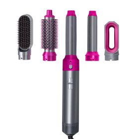 Professional Hair Dryer Brush  Brushless Motor Ionic Hot Air Volumizing Blow Dryer Brush Set With Diffuser (Color: Pink)