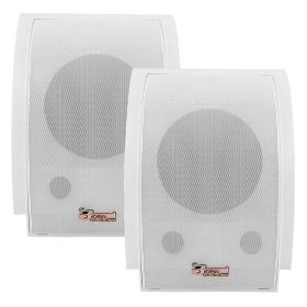 5 Core Outdoor Speakers Stereo In Wall Speaker Pair 100W Peak Passive Outside Surface Mount Wired Waterproof Patio House Garage Indoor Exterior Audio (size: WS-11 5 2PCS)